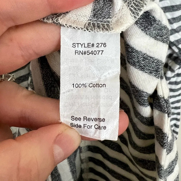 CAbi • Asymmetrical Striped Long Sleeve Shirt - Picture 5 of 8